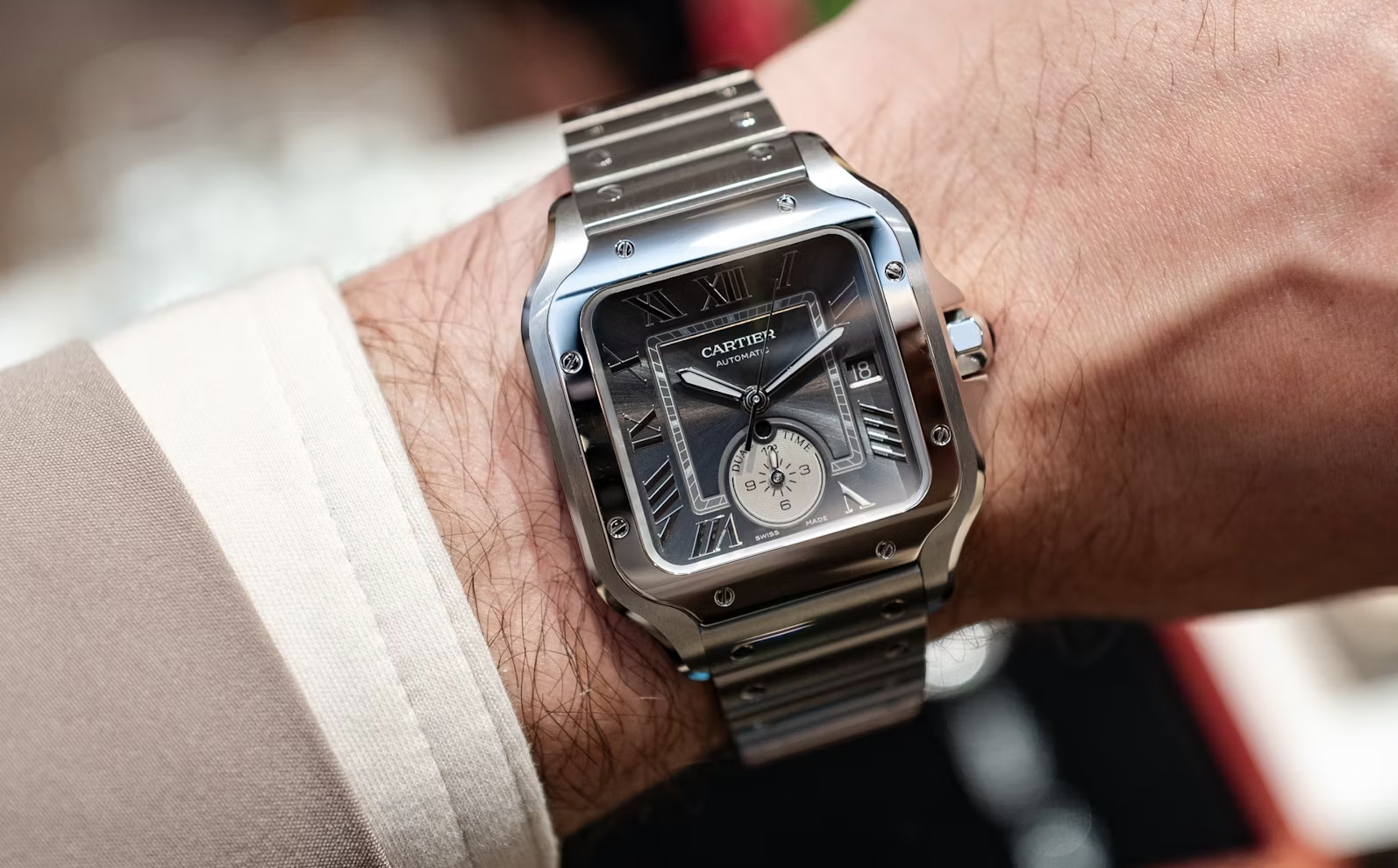 montre luxe, santos de Cartier
